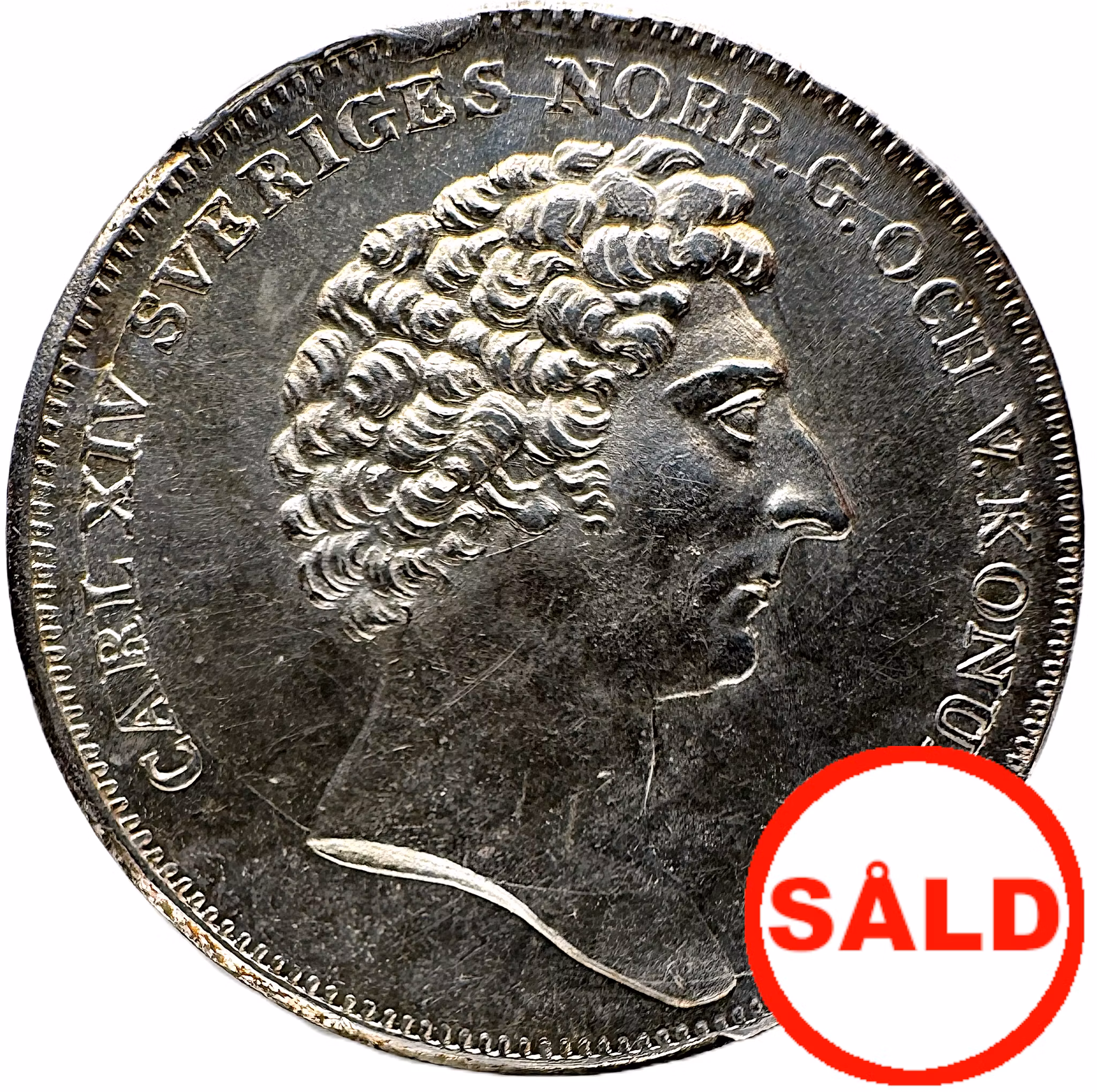 Karl XIV Johan - 1/4 Riksdaler Specie med Sp.1830 - Vackert exemplar