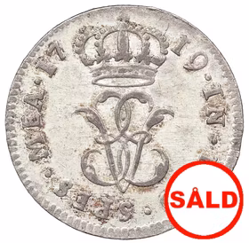 Ulrika Eleonore - 5 Öre 1719 - Attraktiv och vaker ettårstyp