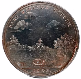 Drottning Ulrika Eleonoras minne präglad 1695/96, graverad av Arvid Karlsteen - Extremt rar - RRR