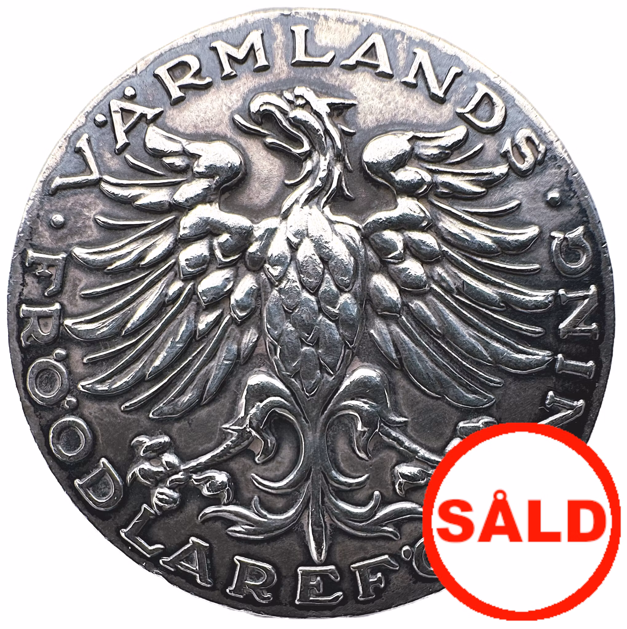 Gustav V - Värmlands Fröodlareförening belöningsmedalj 1931 - Vackert motiv