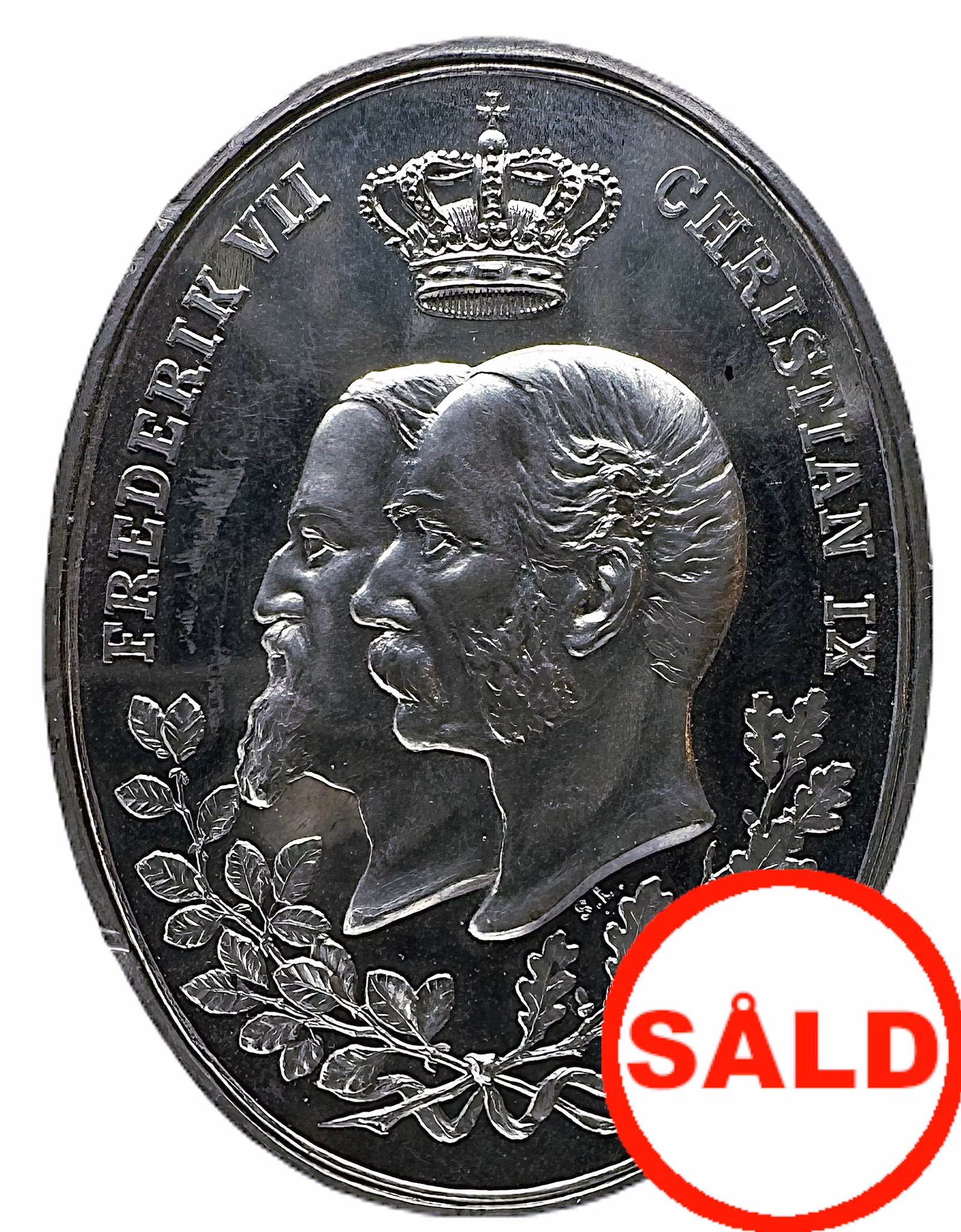 Danmark - Minnesmedalj utgiven 1898 till 50-årsminnet av Treårskriget (1848–1850), även känt som Slesvig-holsteinska kriget