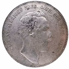 Karl XV - 4 Riksdaler riksmynt 1869 - Tilltalande exemplar