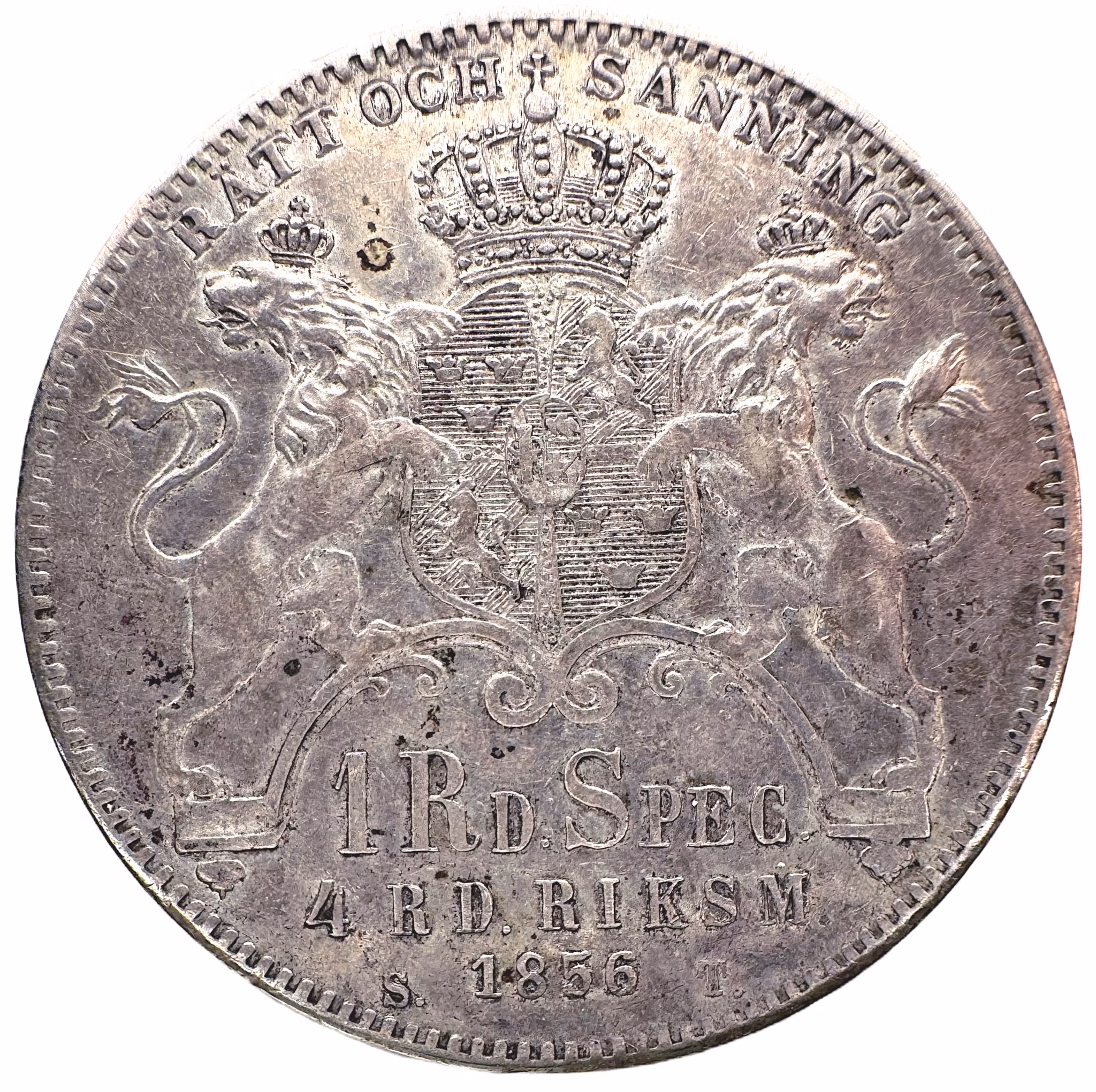 Oskar I - 4 Riksdaler riksmynt 1856