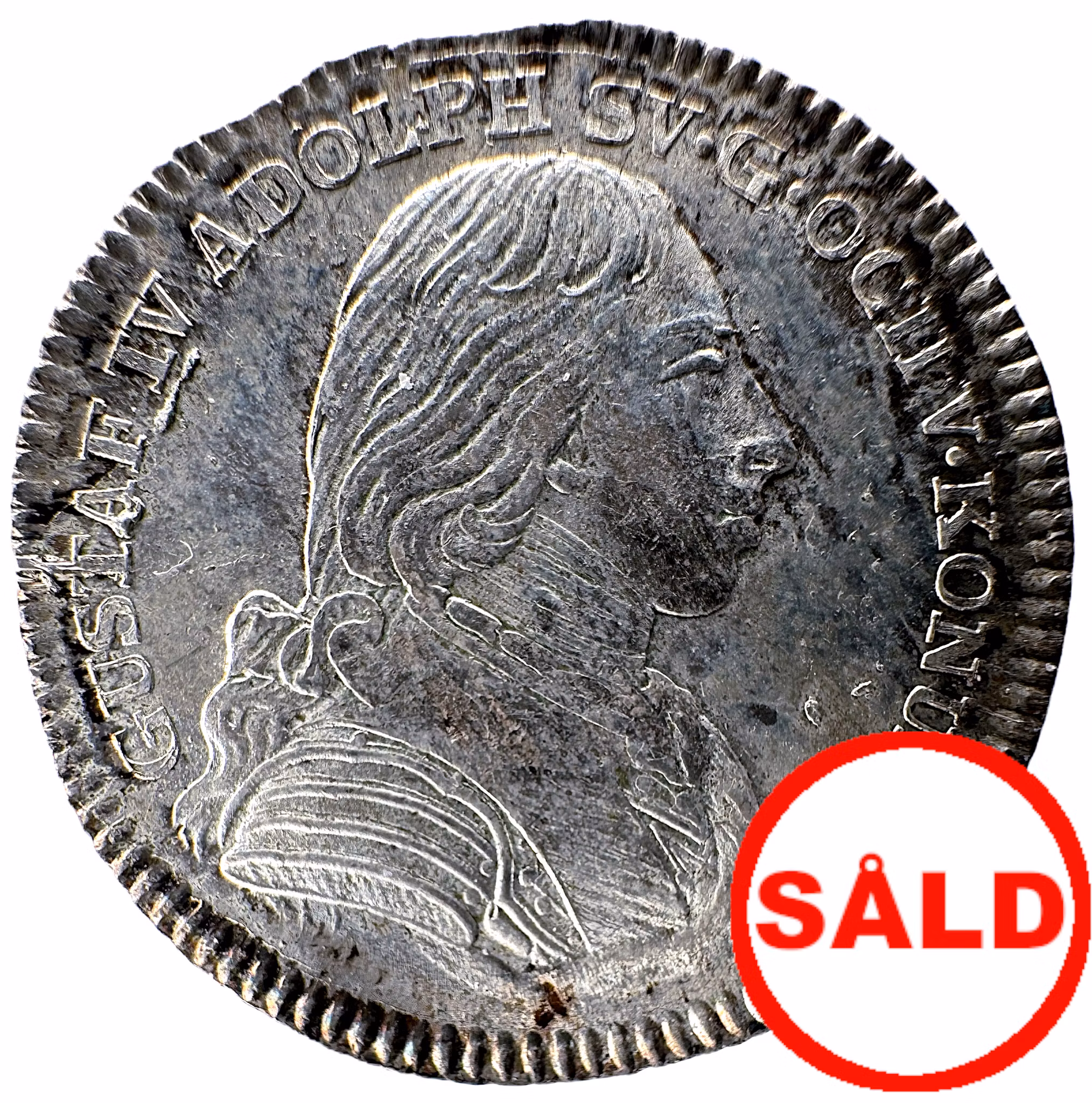 Gustav IV Adolf - 1/6 Riksdaler 1808 - Ett vackert exemplar