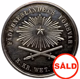 Kungliga Krigsvetenskapsakademiens mötesjeton av Adolf Lindberg (Modell 1859)