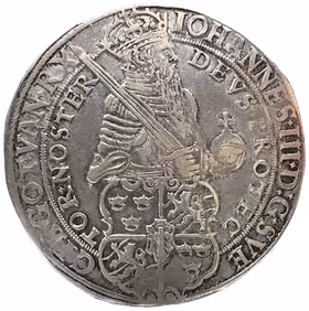 Johan III - Daler 1578 - Härligt skarpt exemplar med fina fält