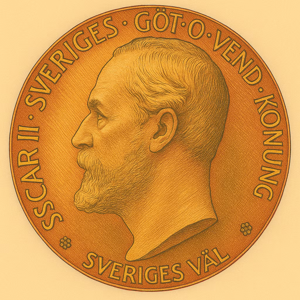 Oskar II - Konst och industriutställningen i Norrköping 1906 av Adolf Lindberg