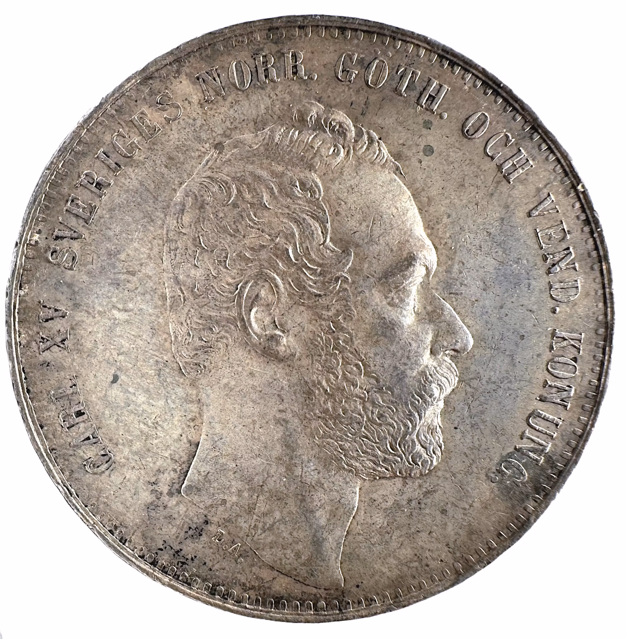 Karl XV - 4 Riksdaler riksmynt 1862