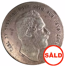 Karl XV - 4 Riksdaler riksmynt 1871