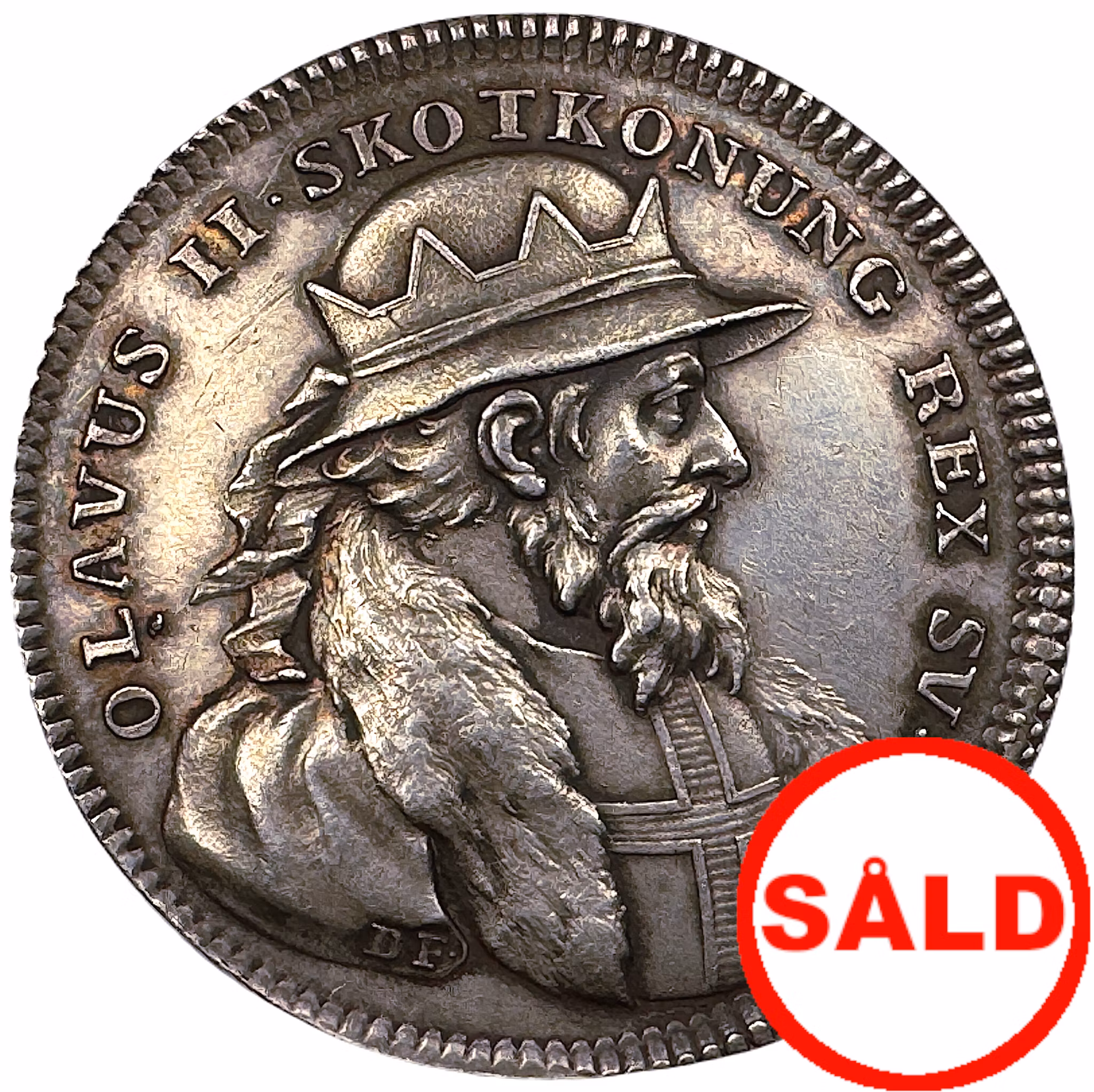 Olof Skötkonung av Daniel Fehrman -Silvermedalj ur Hedlingers regentlängd