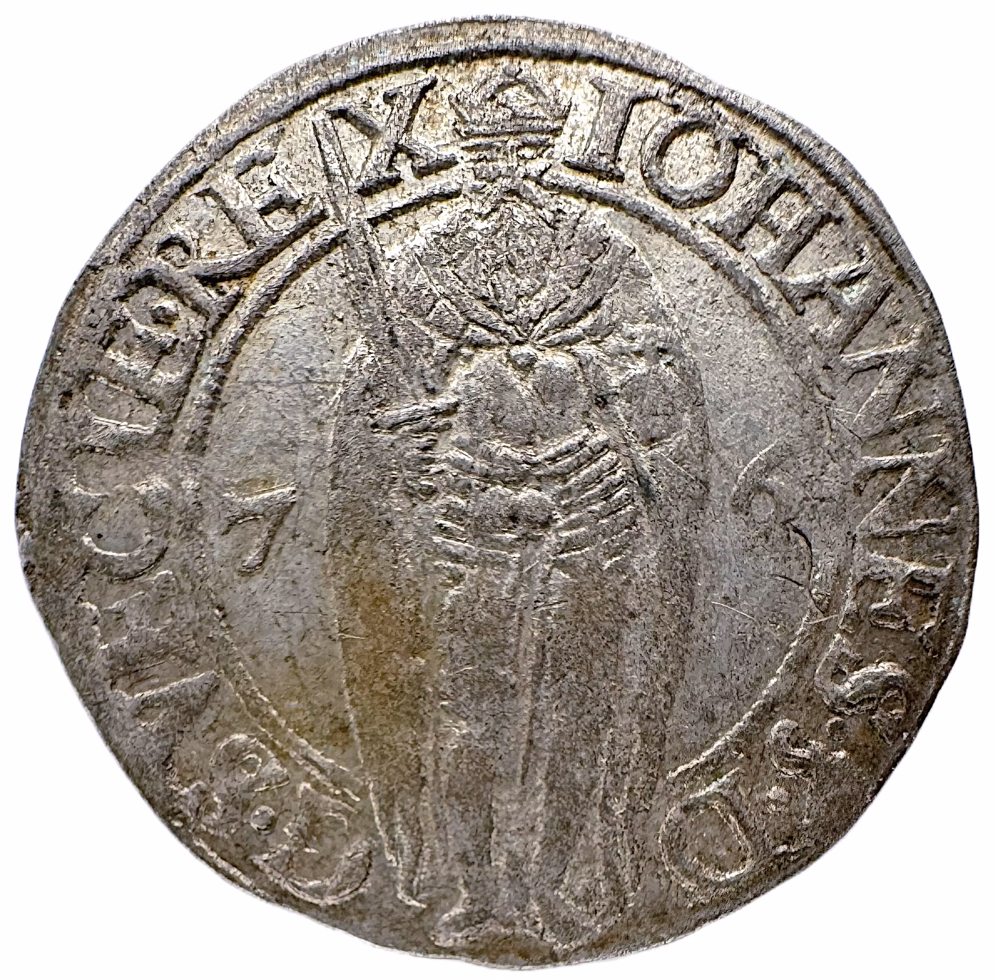 Johan III - 1 Öre 1576 - Silvrigt exemplar med mycket lyster