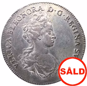 Ulrika Eleonora - 4 Mark 1720 - Ett tekniskt ocirkulerat underbart exemplar med bevarad bottenstriering