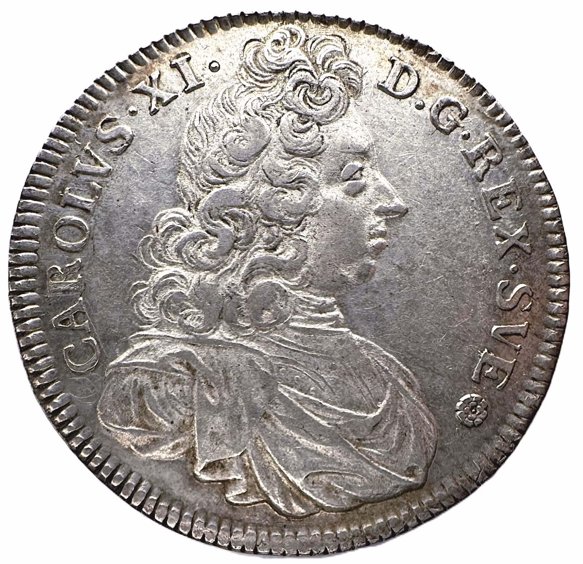 Karl XI - 4 Mark 1693/2 - Vackert exemplar med lyster