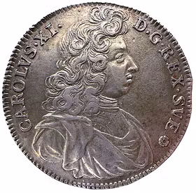 Karl XI - 4 Mark 1690 - Vackert exemplar med lyster