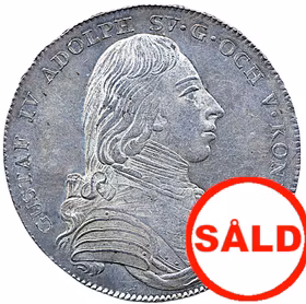 Gustav IV Adolf - Riksdaler 1806 - Vackert exemplar med frostaktig relief