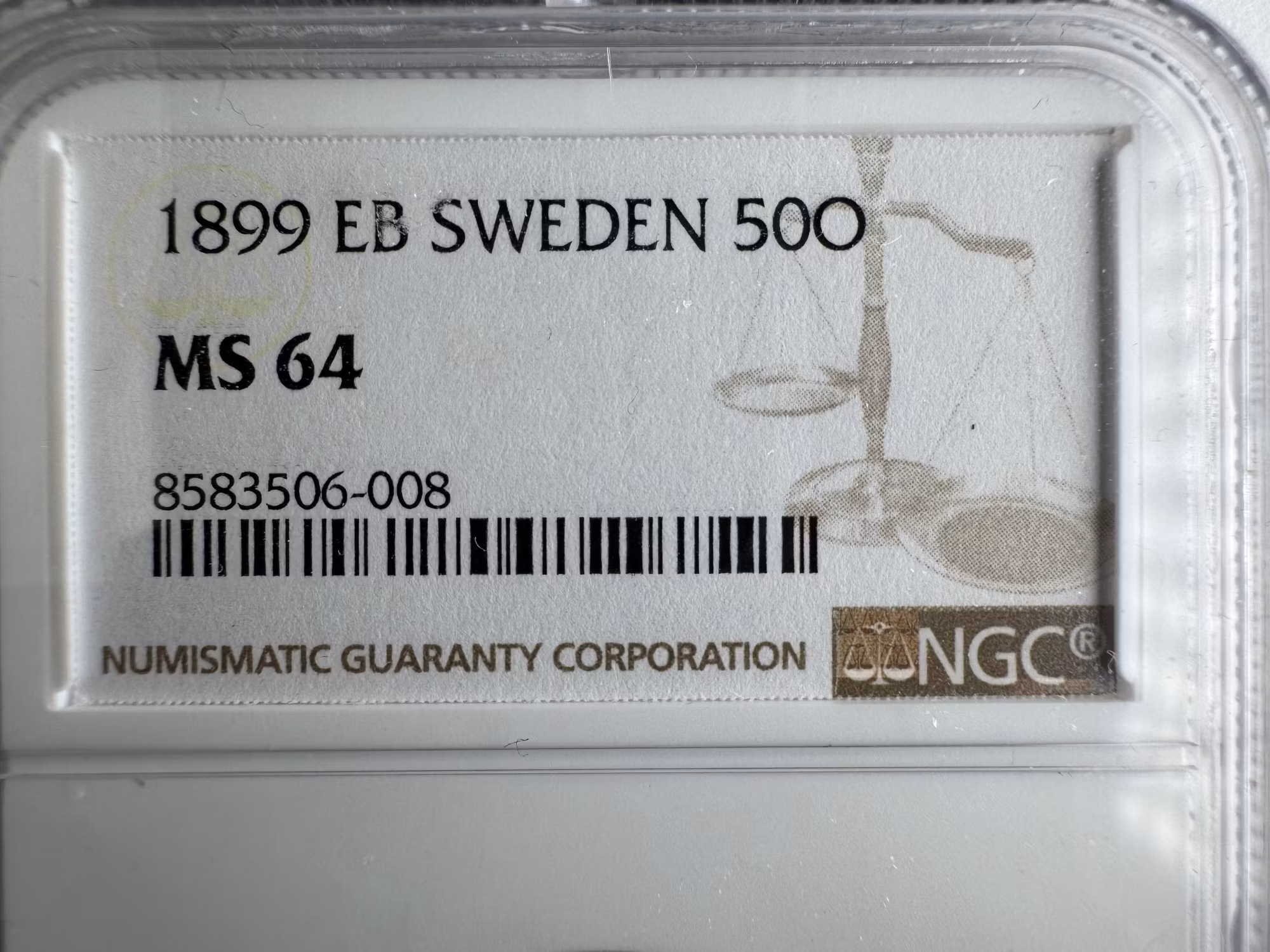 Oskar II - 50 Öre 1899 - Ett underbart exemplar med frostig relief och djupt glänsande fält - PROOFLIKE - NGC MS64