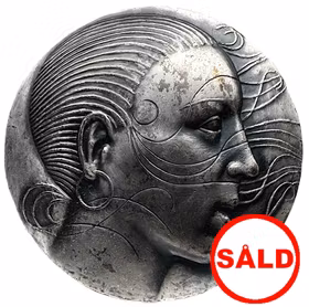 Kauko Räsänen - Internationella kvinnodagen 1975 - Flerdelad silvermedalj av imponerande tyngd