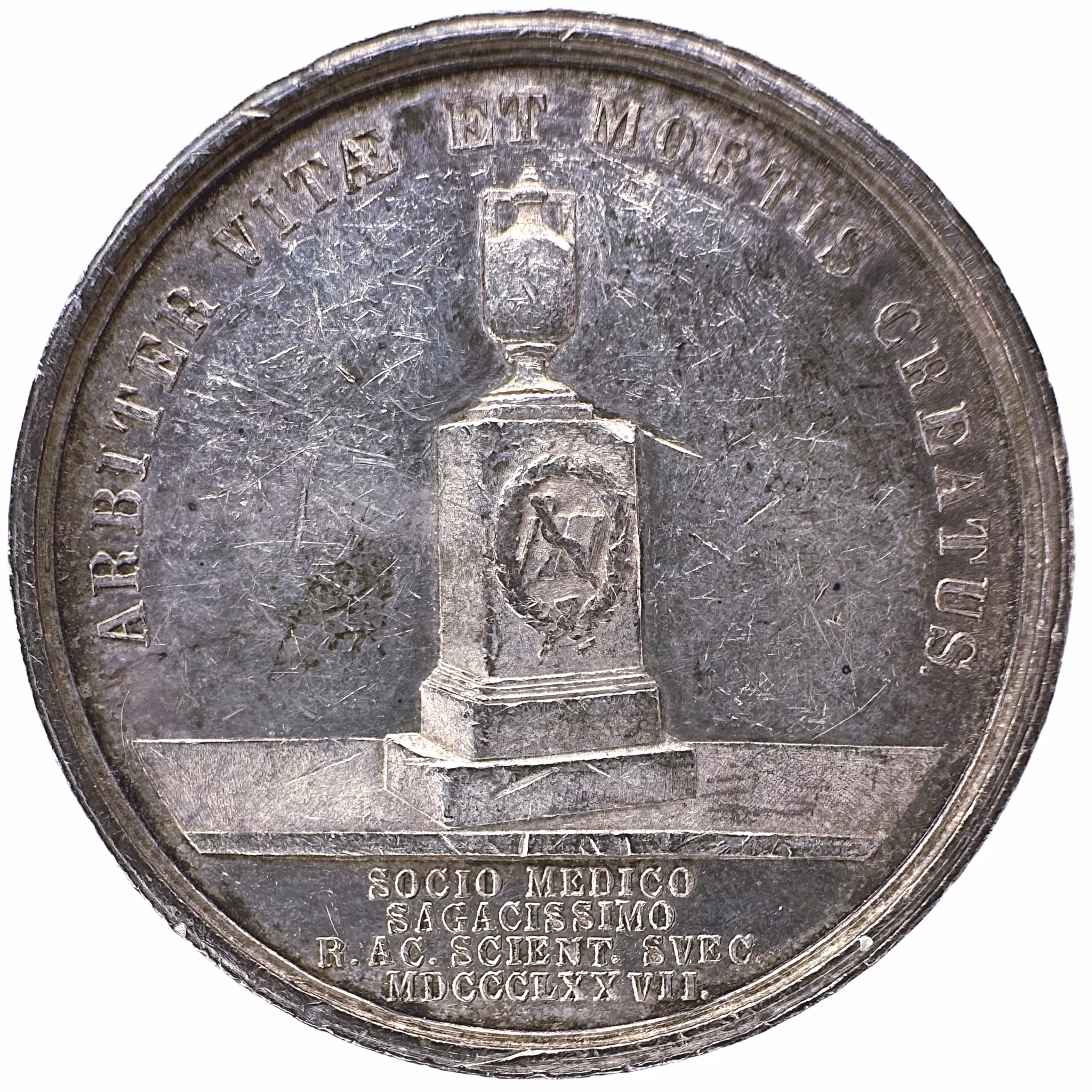 Christofer Carlander (1759-1848) av Lea Ahlborn 1877 för  Kungliga Vetenskapsakademien - Domaren över liv och död