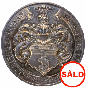 Oskar II - Malmöhus Kungliga Hushållningssällskap av Adolf Lindberg utdelad till Thor 1900