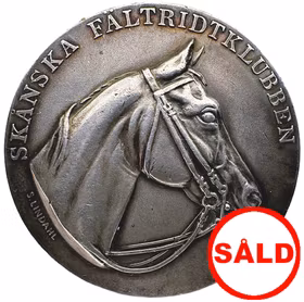 Oskar II - Skånska fältridklubbens belöningsmedalj av Sophus Lindahl (1900)