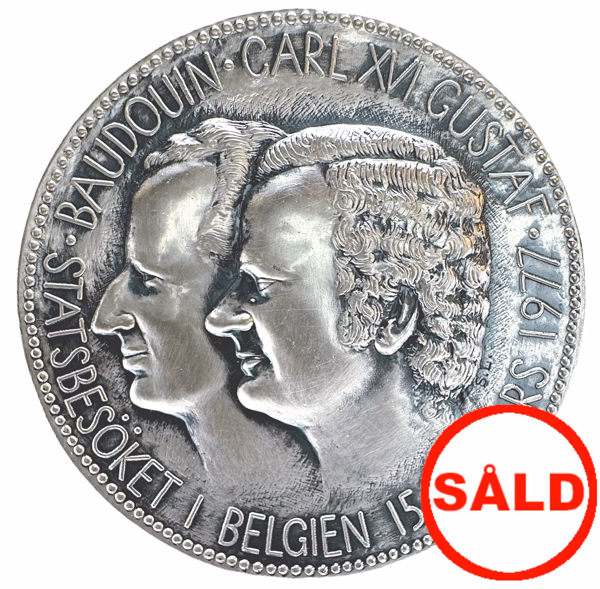 Carl XVI Gustaf och Silvias statsbesök i Belgien 15-17 mars 1977