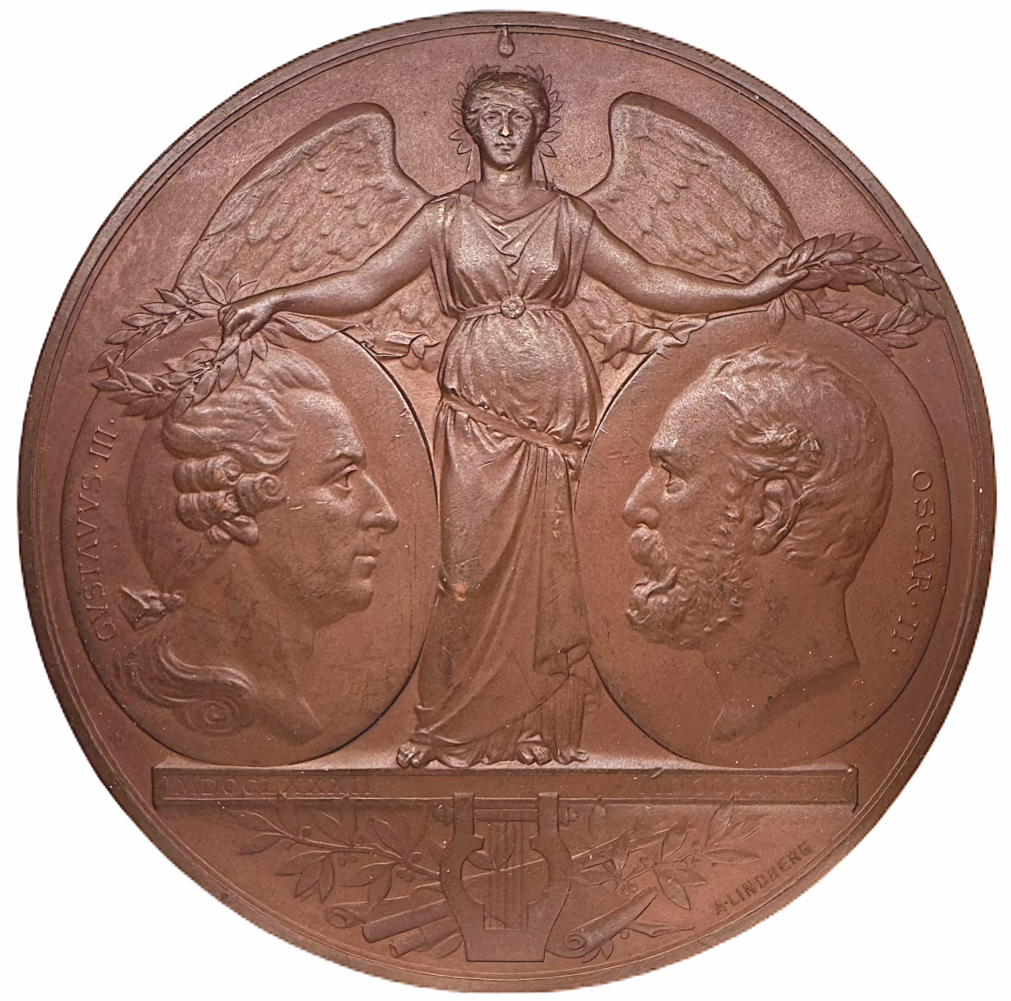 Oskar II - Gamla operahusets 100-årsminne i Stockholm 1782-1882