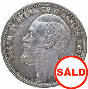 Oskar II - 1 Krona 1875 - Härlig stuns