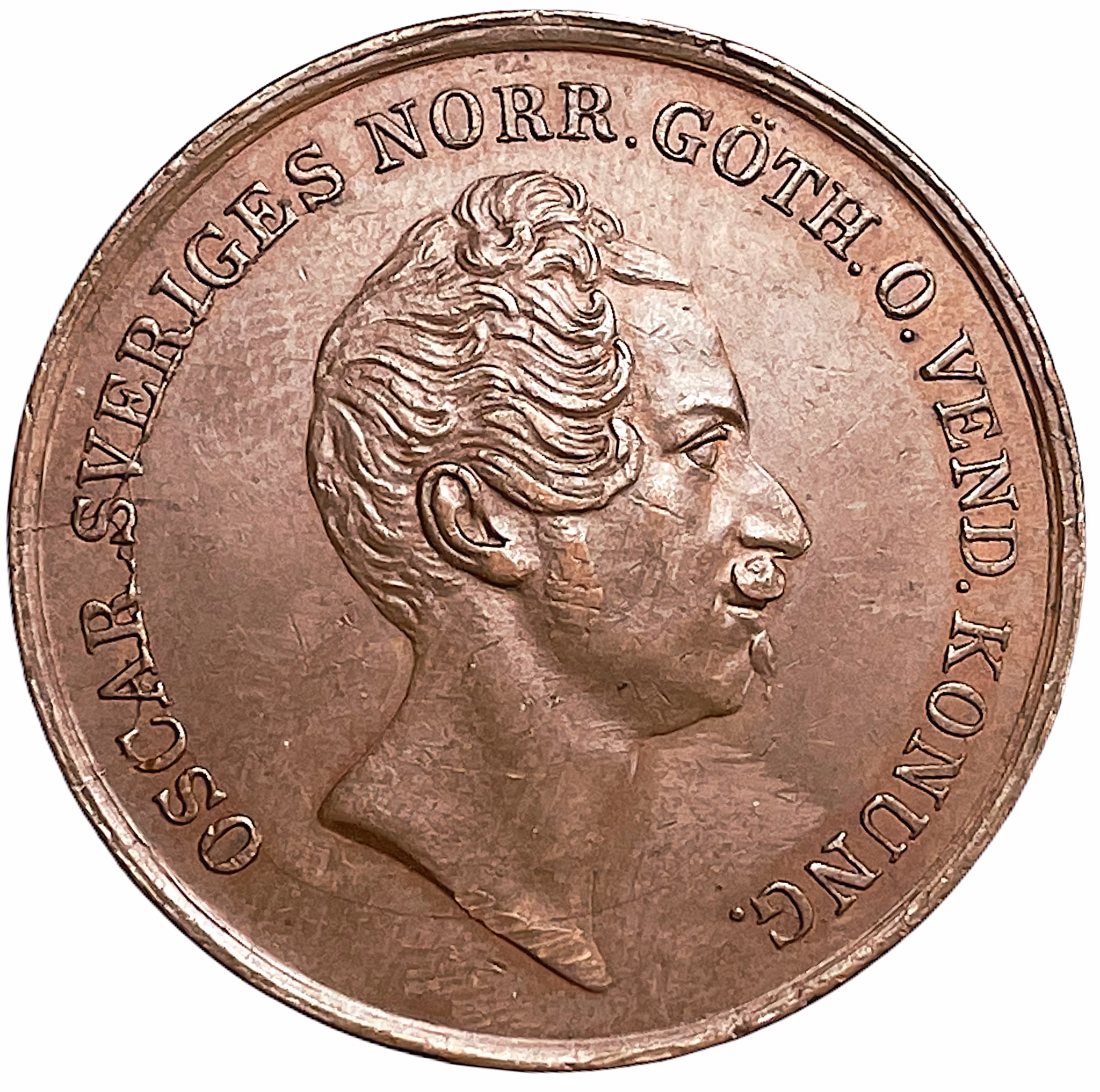 Oskar I - 2 Skilling Banco 1847- Vackert exemplar