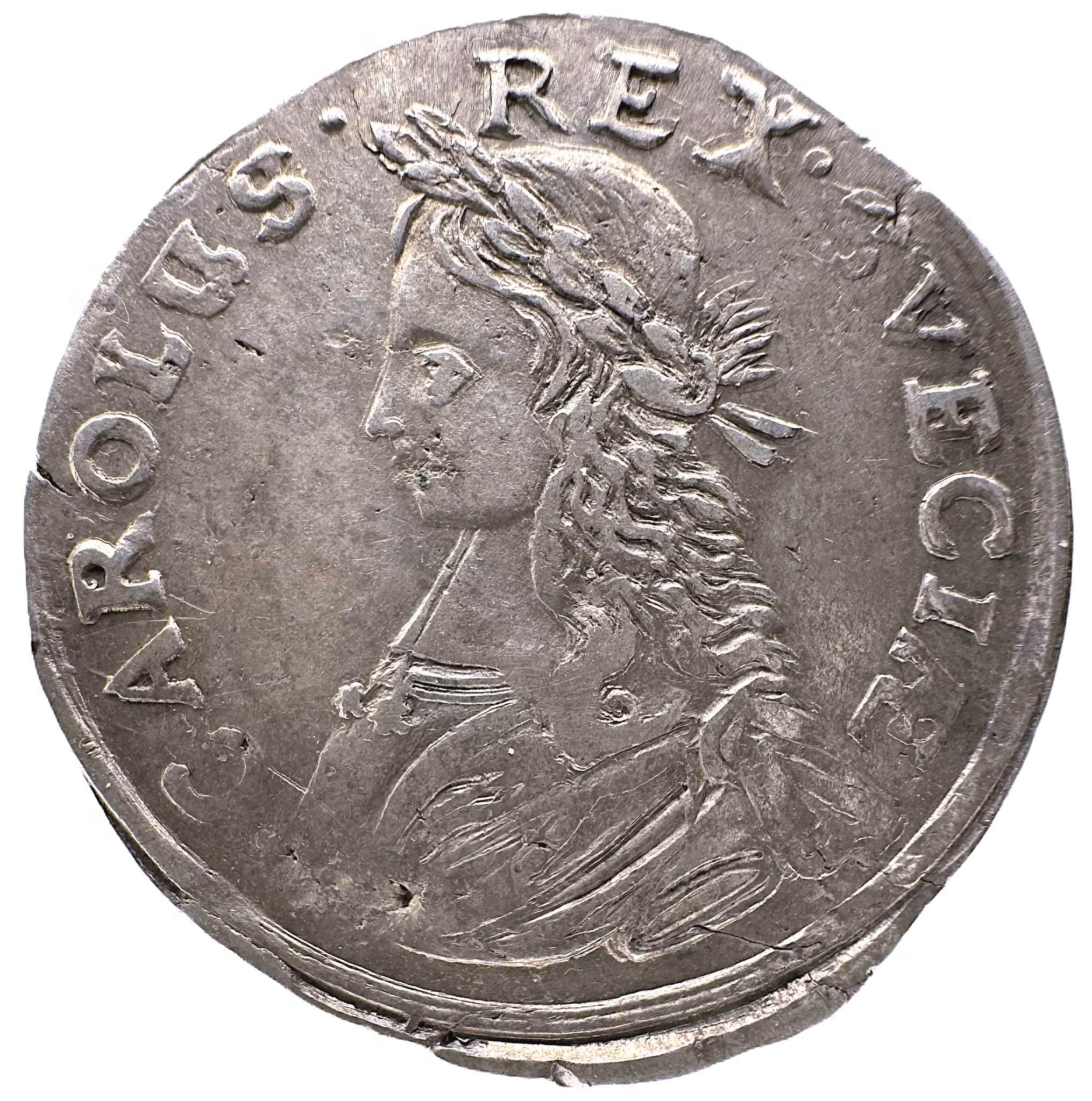 Karl XI, 2 Mark 1662 - Ett tilltalande exemplar av denna tidiga och sällsynta typ - Dyslexi, disciplin och den enväldige Gråkappan - En bräcklig barndom i skuggan av riksrådet