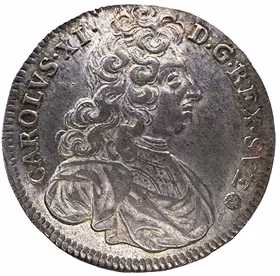 Karl XI, 4 Mark 1693 - Ett synnerligen vackert exemplar med mycket lyster