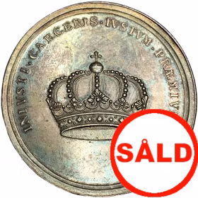 Johan III tillträder regeringen 1568 - graverad av Arvid Karlsteen - En mycket vacker och tilltalande minnesmedalj graverad av Arvid Karlsteen ca 1698