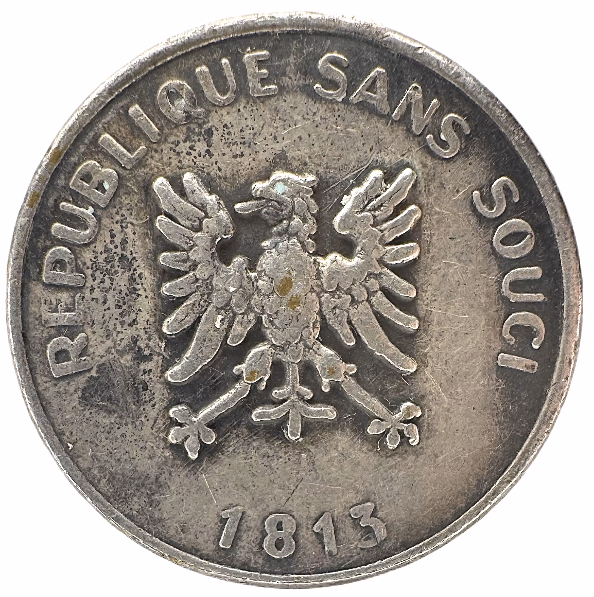 République Sans Souci" (1813) - Mellan frihetspatos och satirisk lätthet: Den bekymmerslösa republiken - En paradox i metall