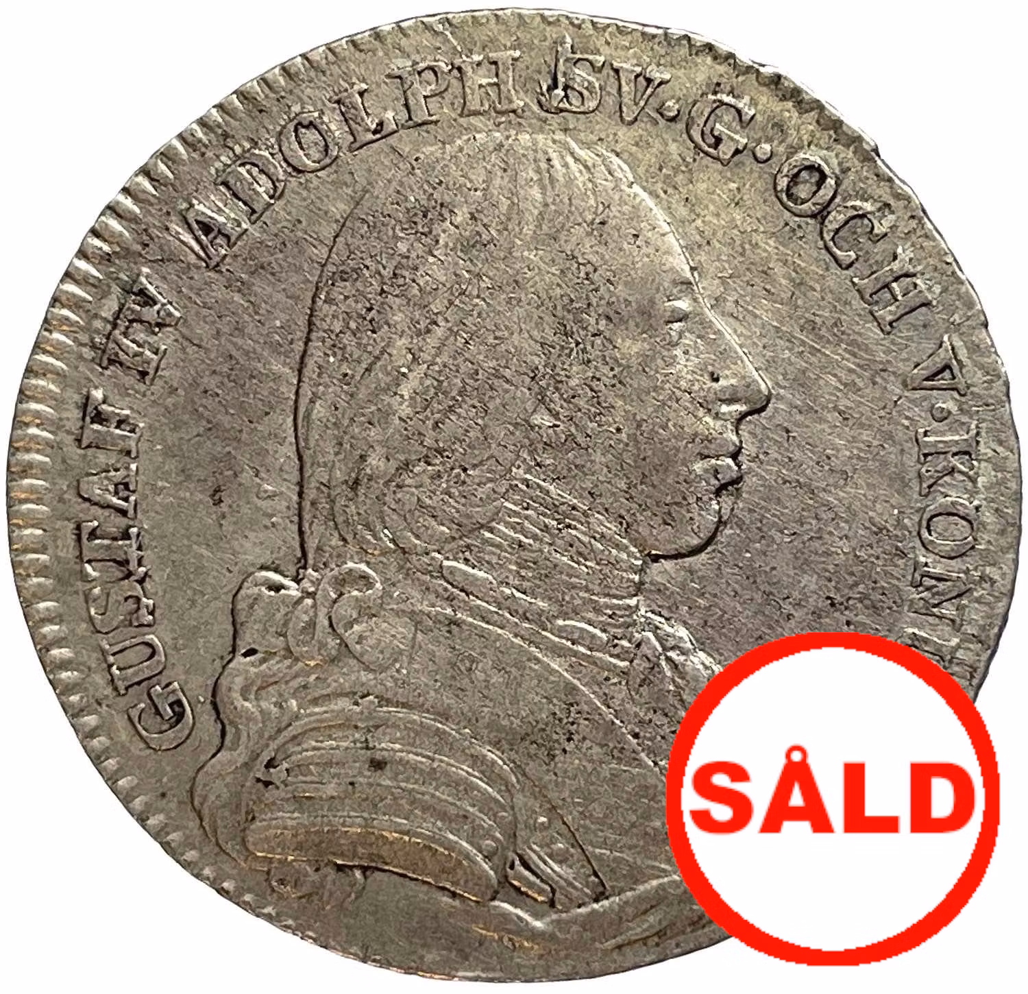 Gustav IV Adolf - 1/6 Riksdaler 1805