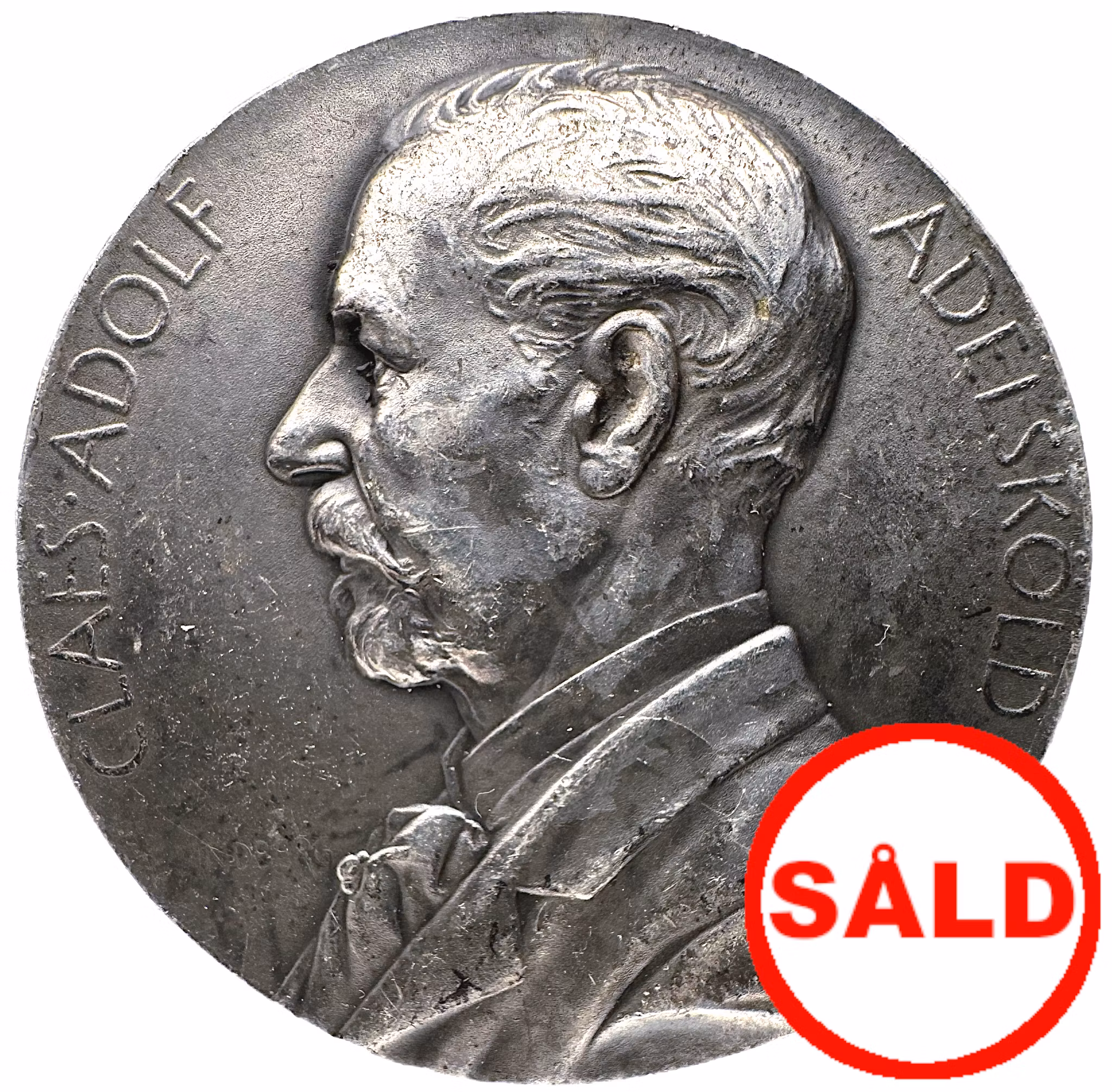 Claes Adolf Adelsköld (1824-1907) - Fotografiska föreningen i Stockholm - Belöningsmedalj i silver tilldelad C. G. Rosenberg 1944