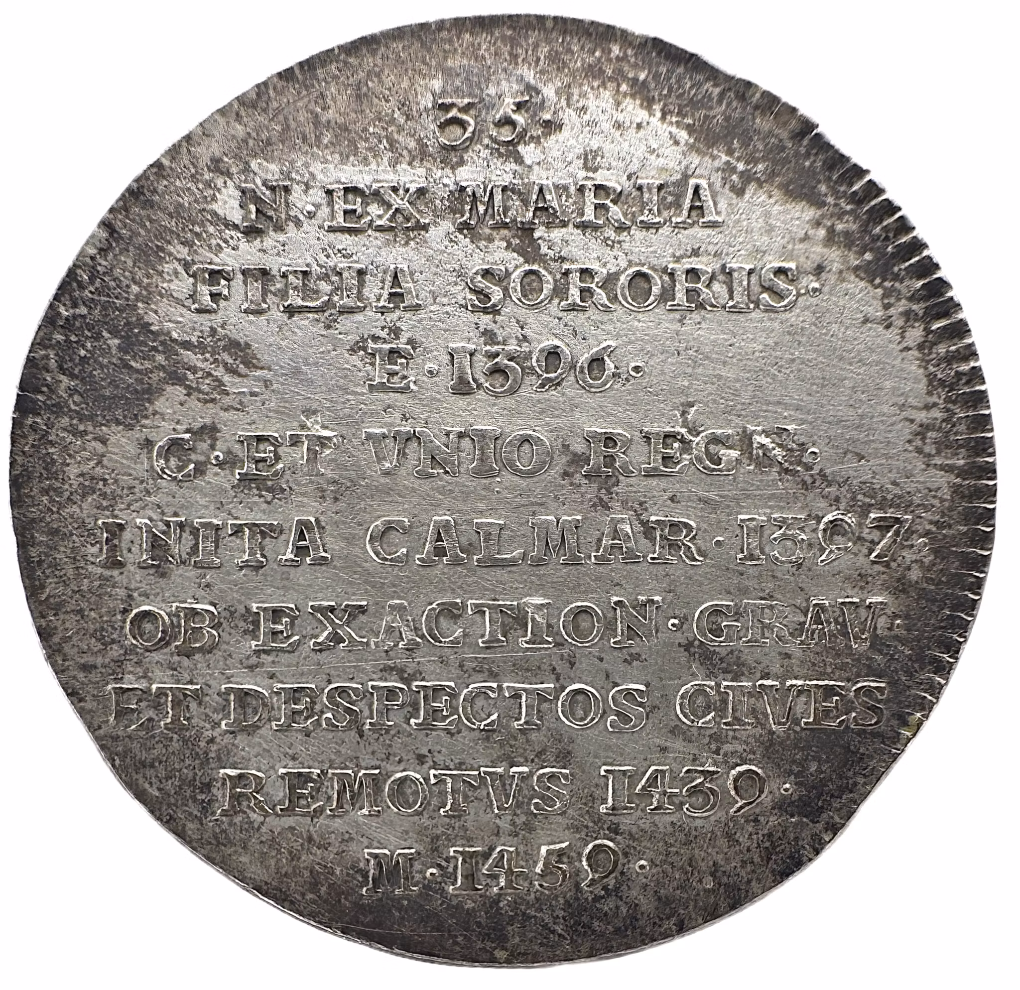 Erik av Pommern (ca 1382–1459) av Johann Carl Hedlinger - Hedlingers regentlängd nr 35 - Kalmarunionens förste herre och sista sjörövare - Unionens födelse och maktens pris