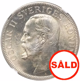Oskar  II - 2 Kronor 1906 - NGC MS 64