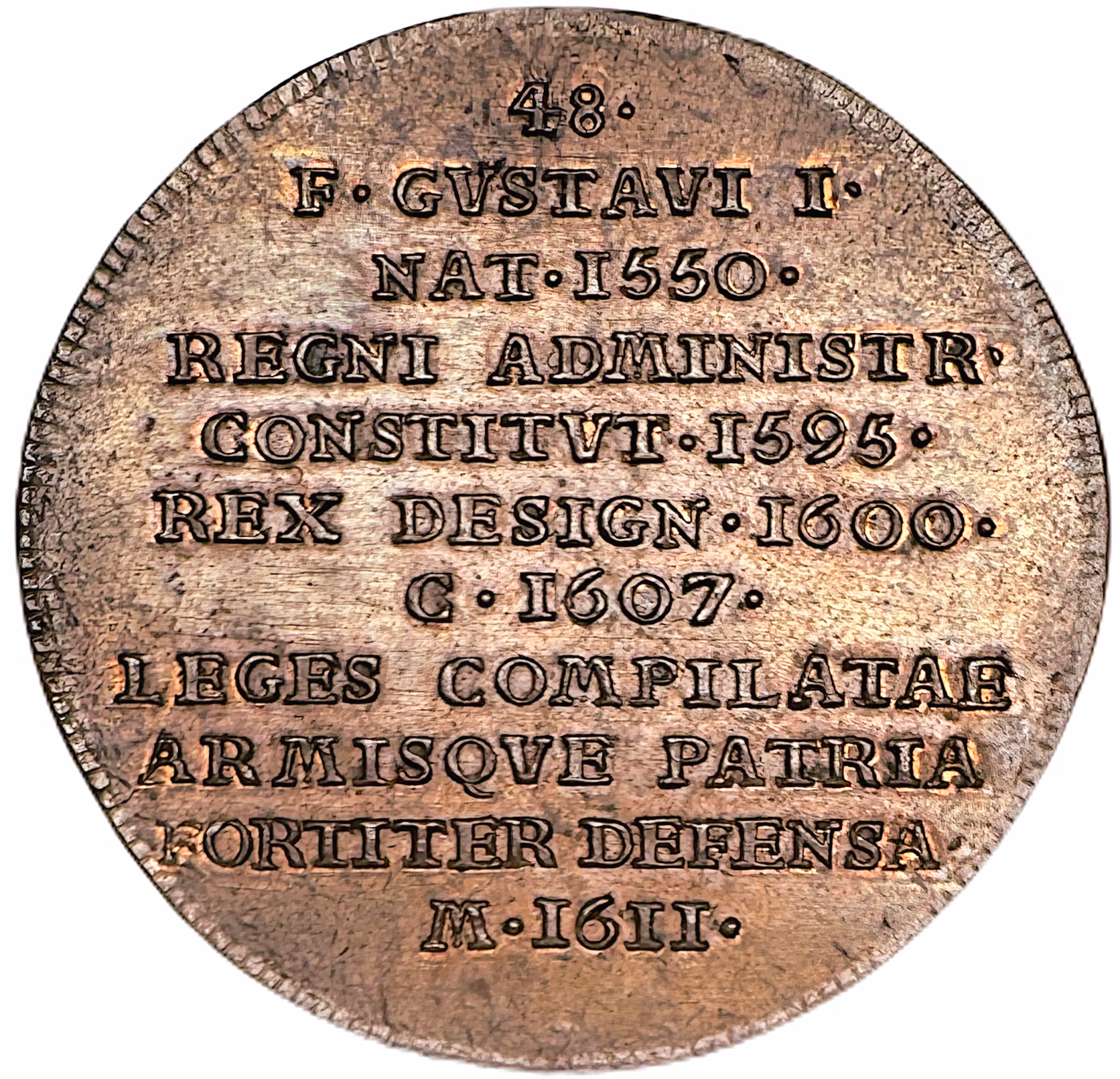 Hedlingers regentlängd - Karl IX av Johann Carl Hedlinger - Nr 48