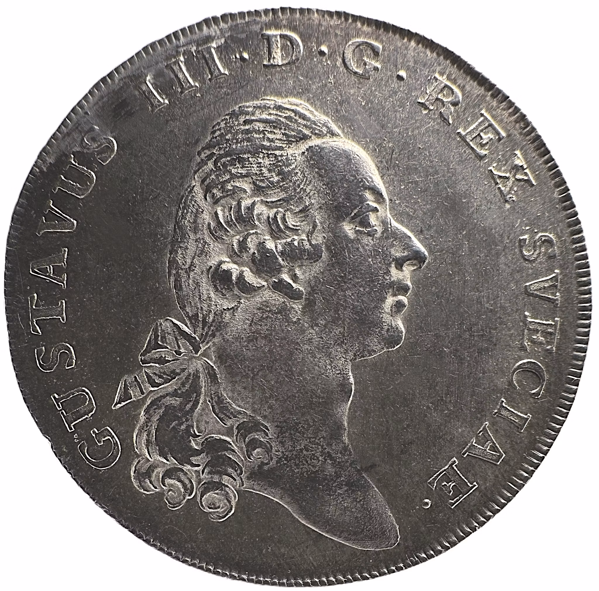 Gustav III, riksdaler 1772 med 1772-års porträtt - MYCKET SÄLLSYNT - fantastisk kvalitet väl utpräglad