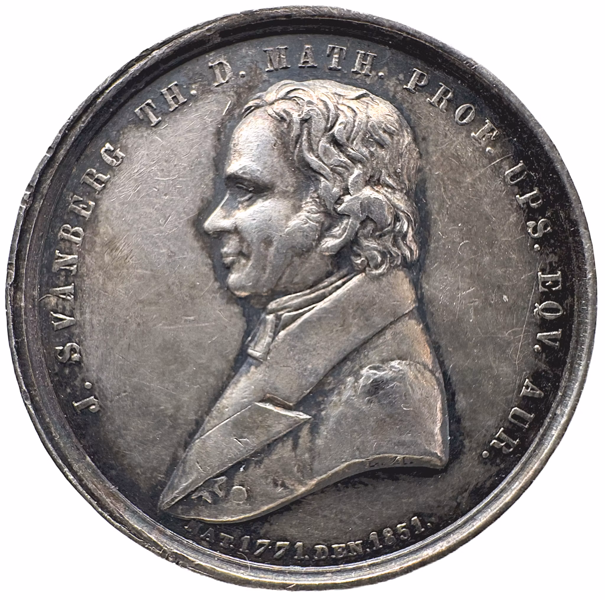 Jöns Svanberg (1771–1851). Kungliga Vetenskapsakademiens (KVA) minnesmedalj 1856 - Stjärnmätaren från Torneå: Jöns Svanbergs resa genom gradmätning och matematik