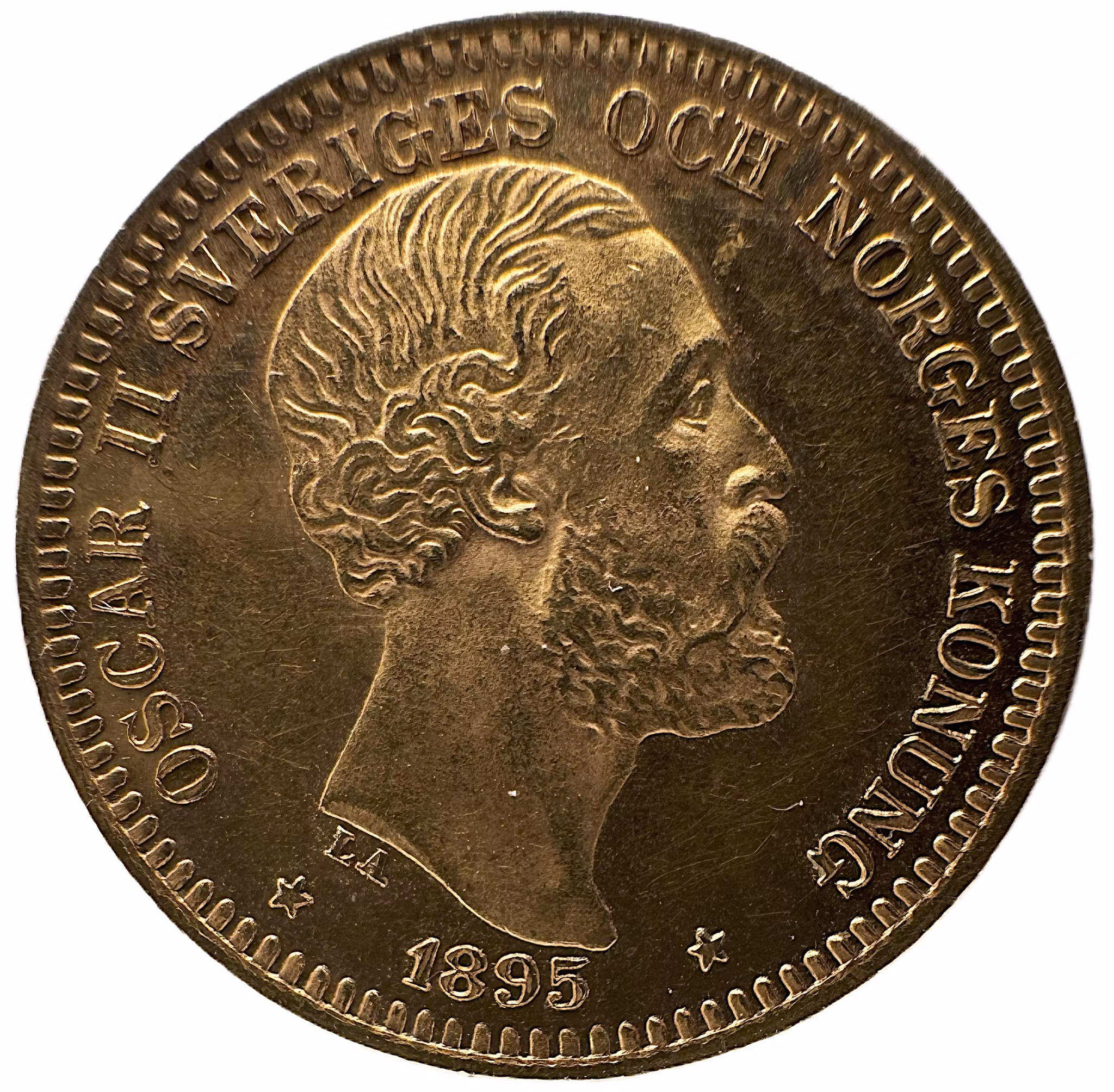 Oskar II, 20 kronor 1895