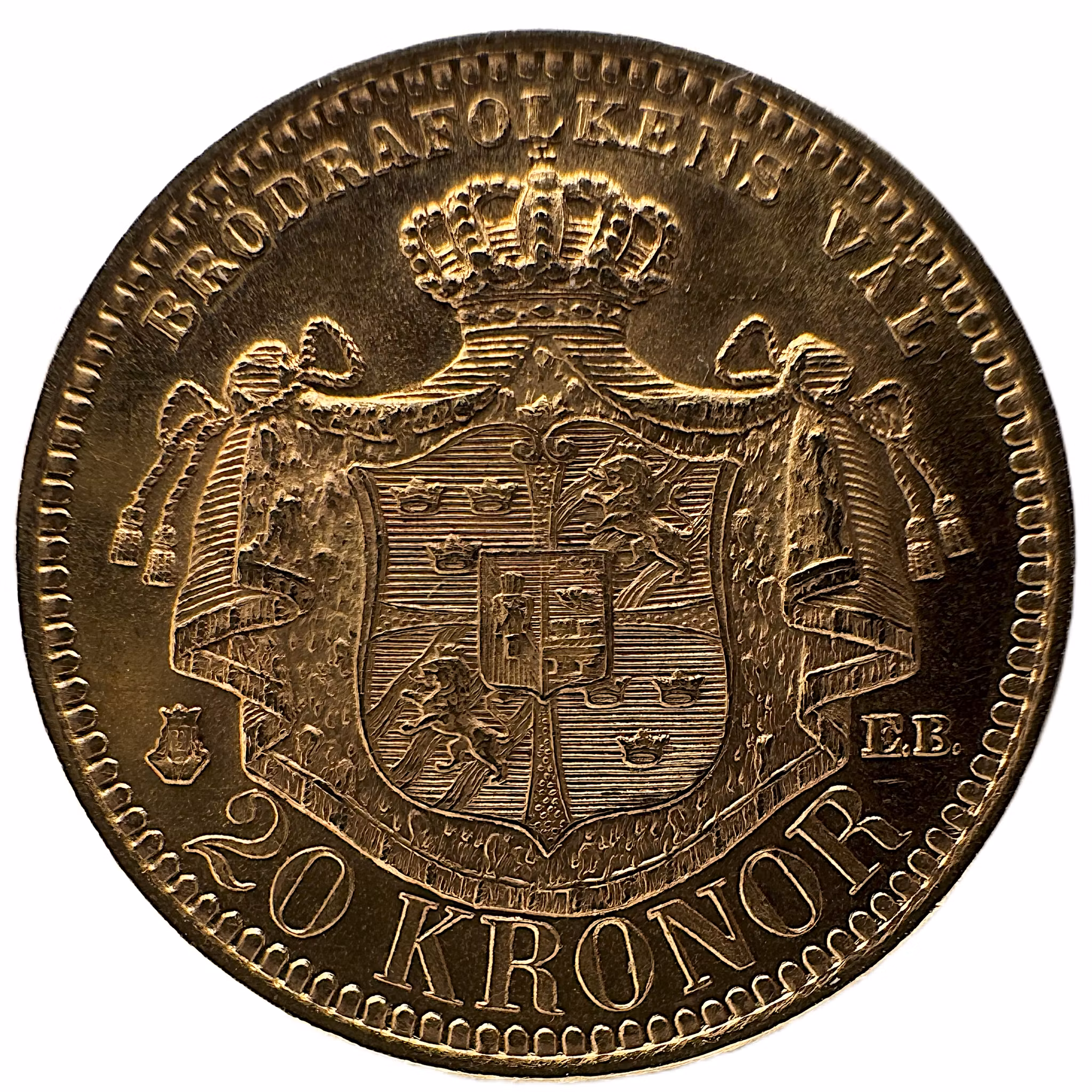 Oskar II, 20 kronor 1895