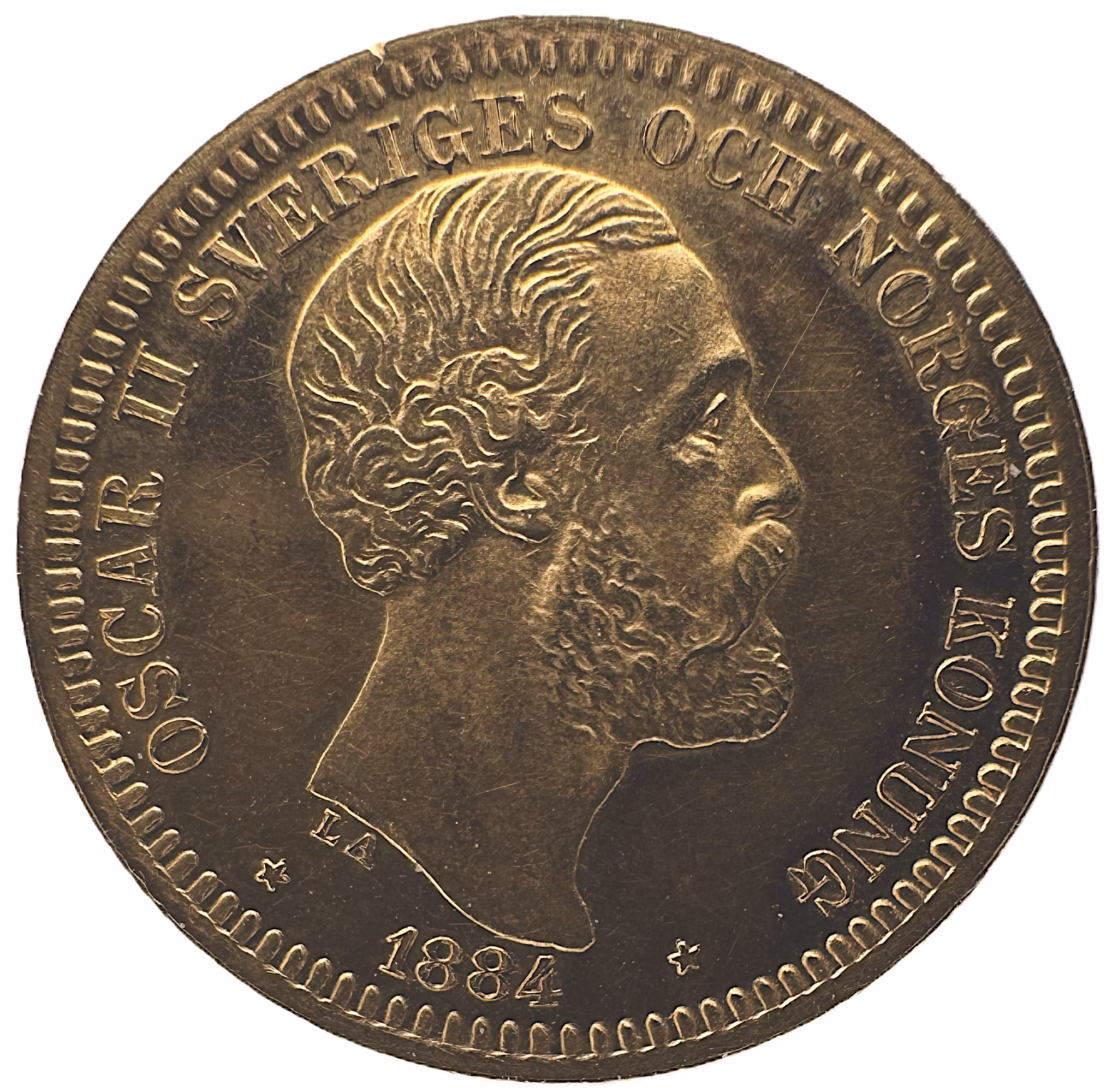 Oskar II, 20 kronor 1884