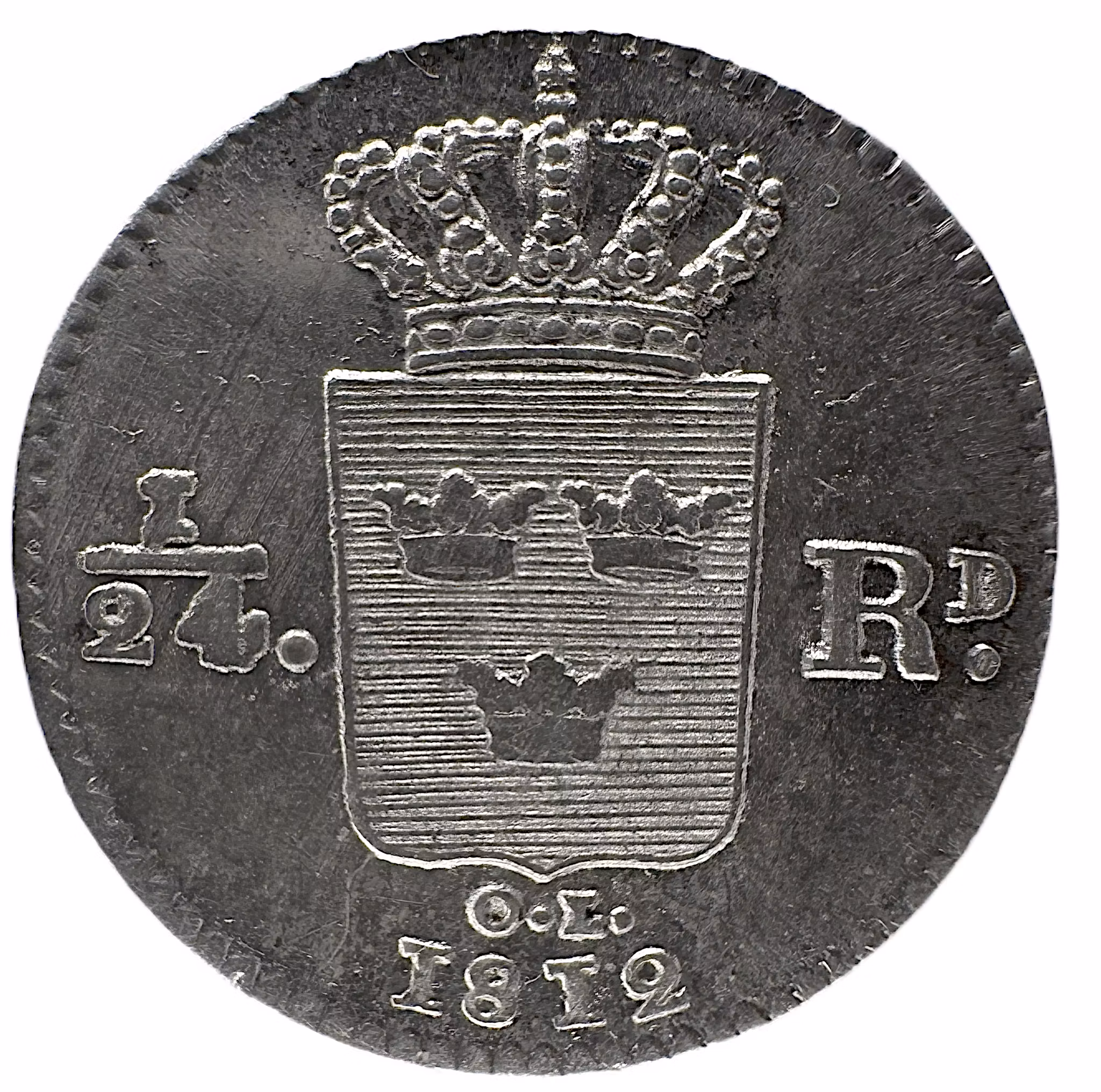 Karl XIII, 1/24 Riksdaler 1812 - Ett tekniskt ocirkulerat toppexemplar