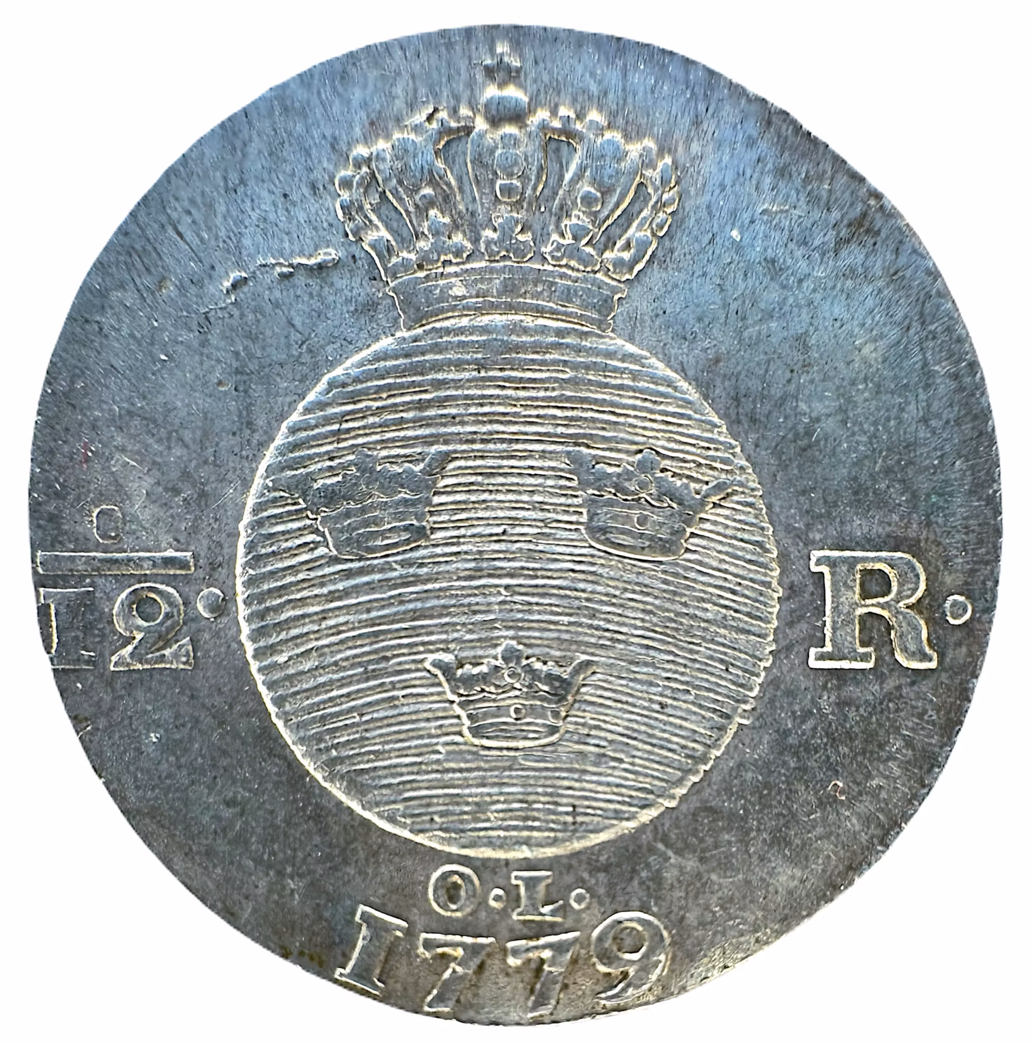 Gustav III - 1/12 Riksdaler 1779 - Vackert exemplar