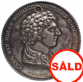 Karl XIV Johan för befrämjad vaccination av Mauritz Frumerie - Mycket sällsynt RR - Sundhetskollegium och kampen mot smittkopporna