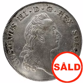 Gustav III - 2/3 Riksdaler 1777