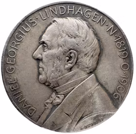 Daniel Georg Lindhagen (1819–1906) av Adolf Lindberg för Kungliga Vetenskapsakademien 1909 - Stjärnornas observatör och Vetenskapsakademiens ryggrad