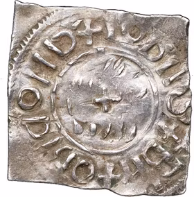 Sigtuna (Olof Skötkonung) – Penning (cirka 995–1022) – “Small Cross/Small Cross hybrid” på fyrkantig plants – UNIK i privat ägo – En numismatisk sensation