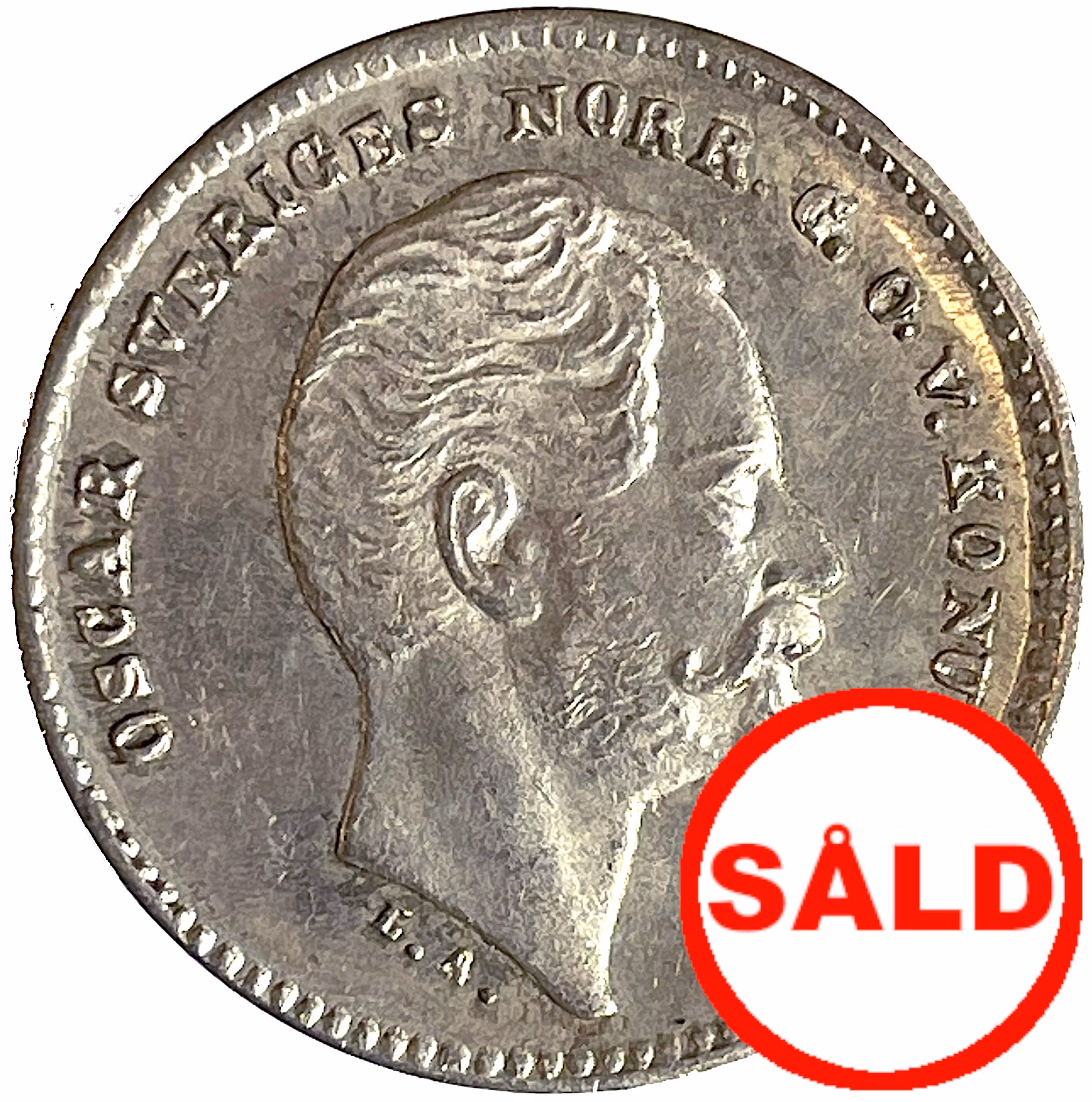 Oskar I - 25 Öre 1855 - Ett läckert ocirkulerat och underskattat mynt