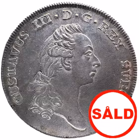 Gustav III - 2/3 Riksdaler 1776 - Vackert exemplar